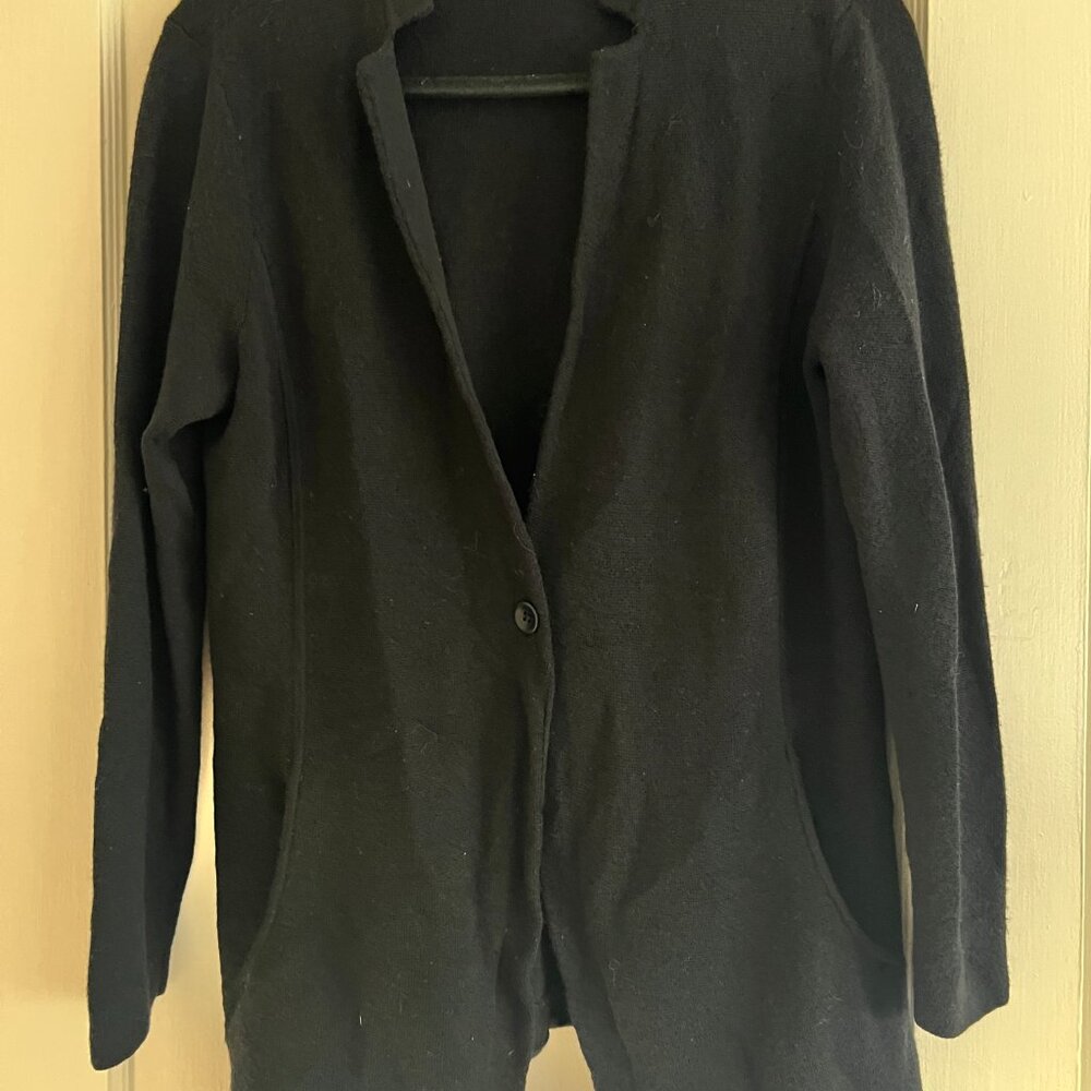 Eileen Fisher Wool Sweater Blazer, size M